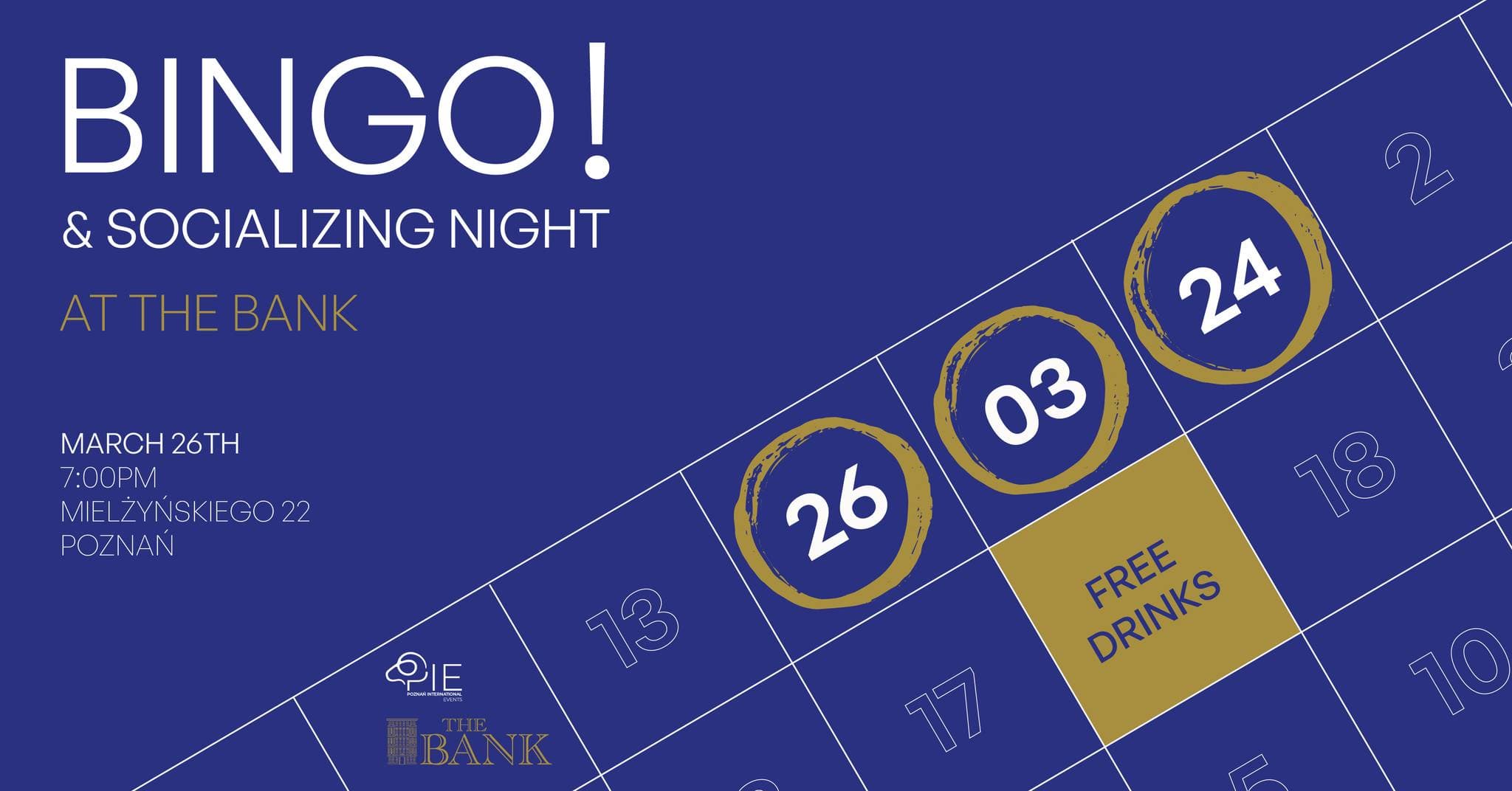 Unforgettable Evening Awaits at The Bank in Poznan – Bingo&Socializing Night