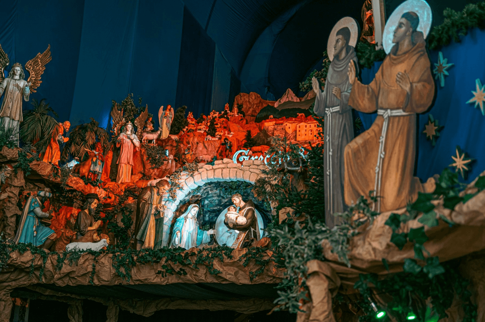 Franciscan Nativity Scene in Poznań 2024: A Festive Wonder Drawing Crowds