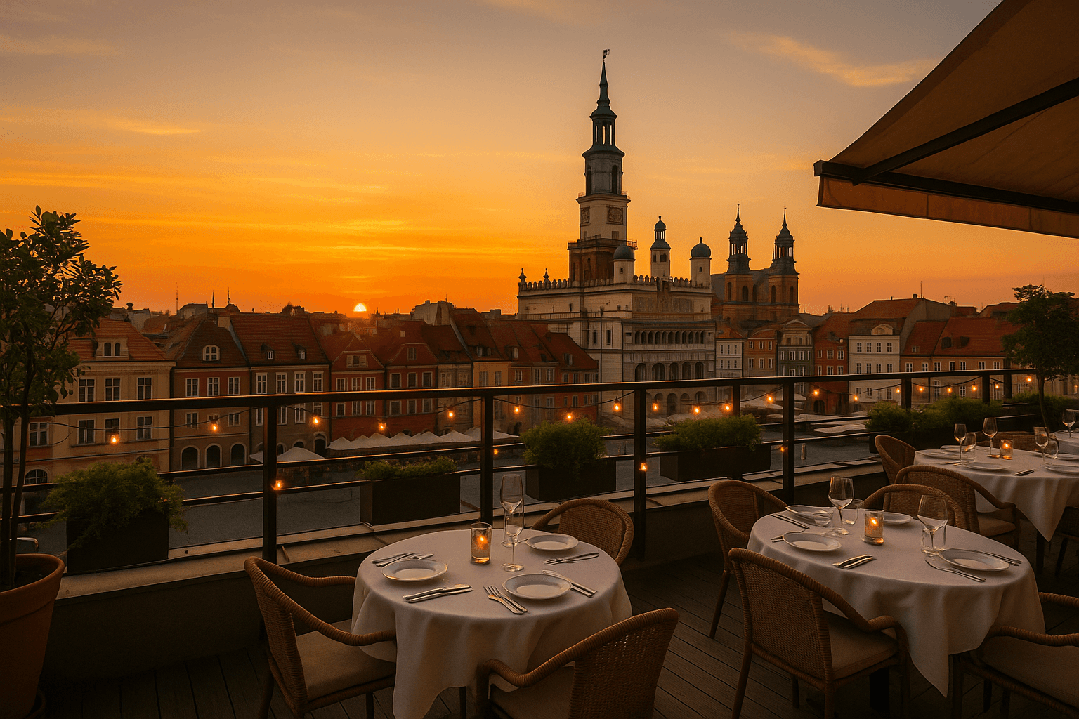 Top Rooftop Bars and Restaurants in Poznań With a View
