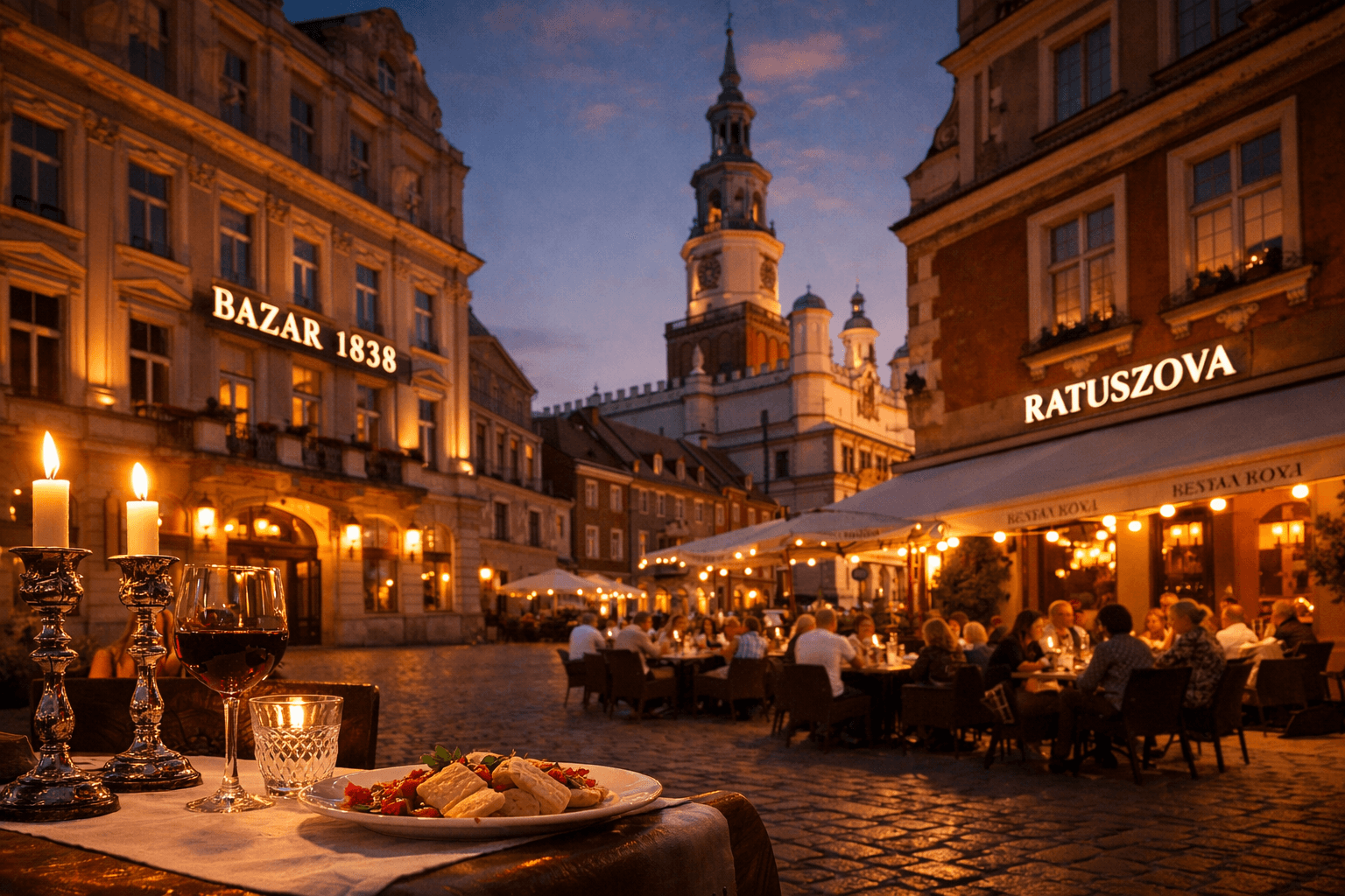 The Oldest Restaurants in Poznań: Bazar 1838, Ratuszowa, and the Living History of the Old Market Square.
