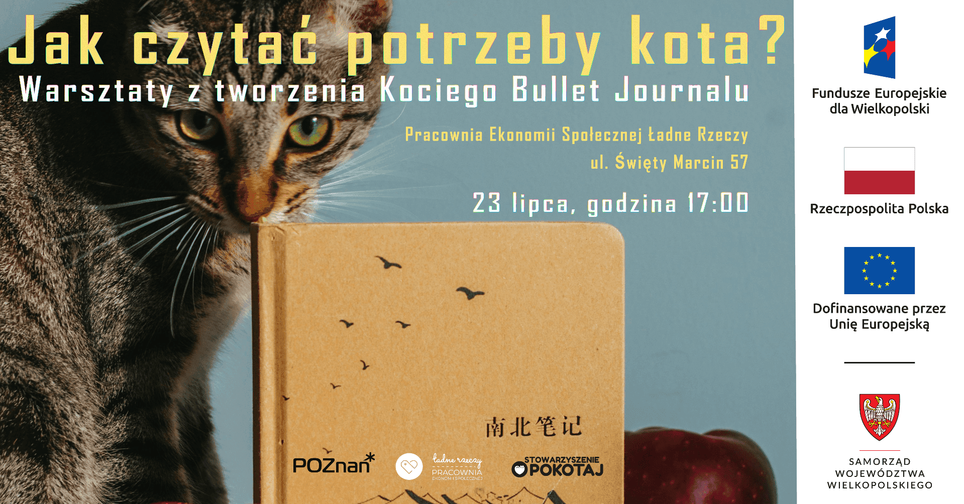 Enjoy a Purr-fect Afternoon at Poznań’s Free Cat Bullet Journal Workshop This July 2026